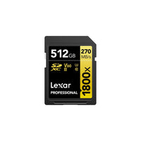Lexar Professional SDXC 1800x UHS-II 512GB
