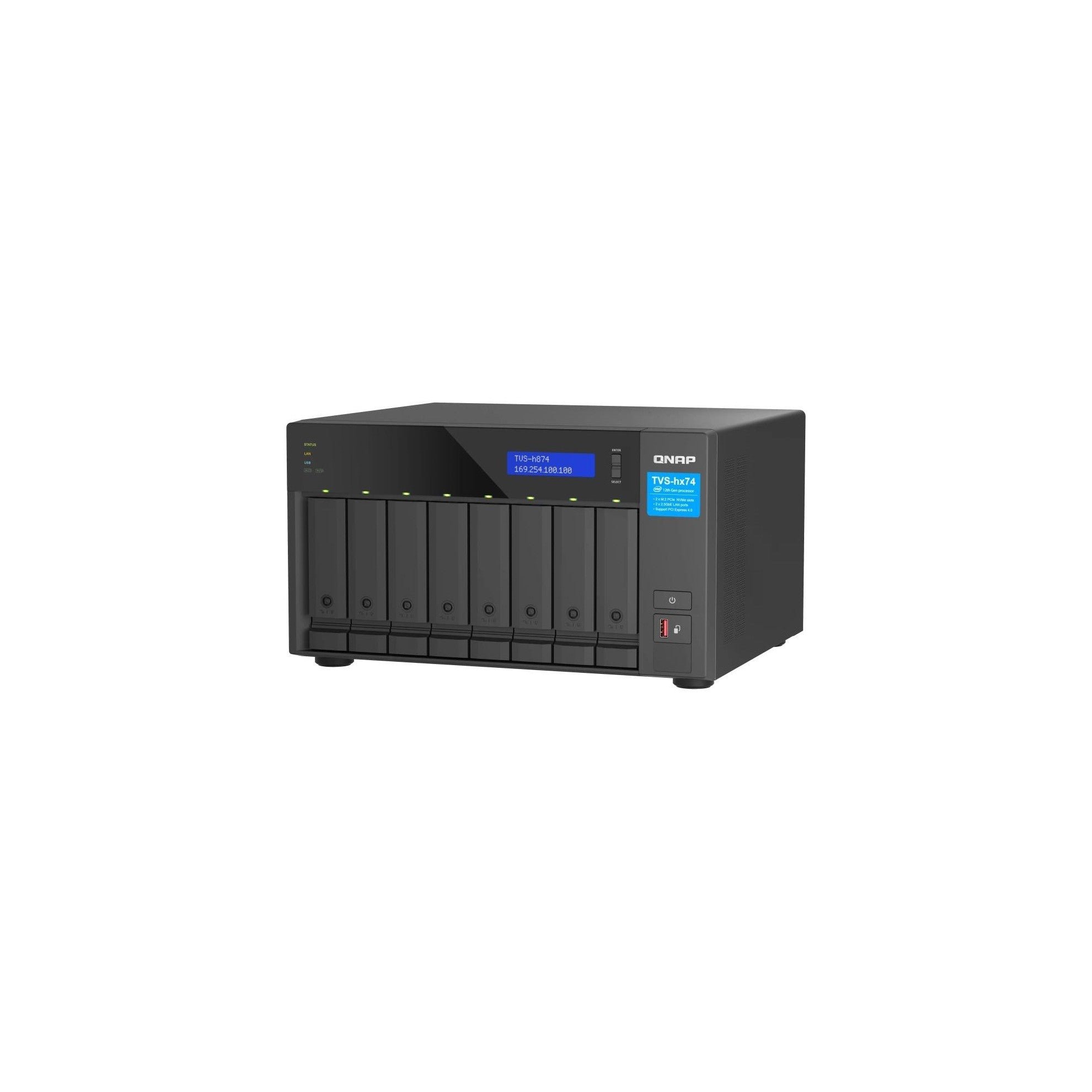 QNAP NAS TVS-h874T-i9-64G, 8 bay