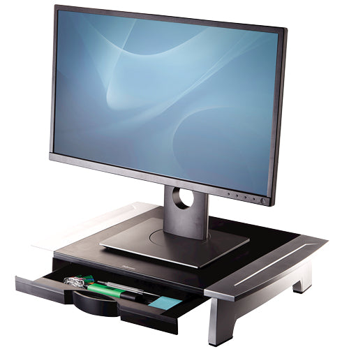 Fellowes Office Suites 71,1 cm (28") Tisch/Bank Schwarz, Silber