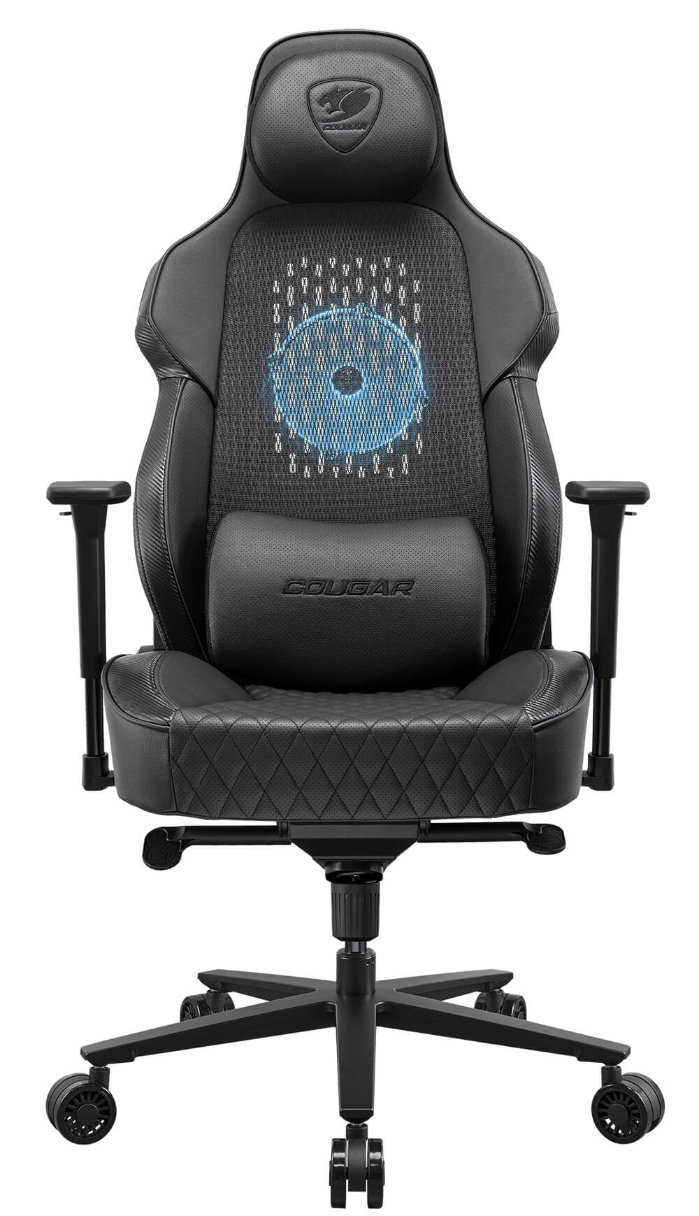 COUGAR Gaming-Stuhl NxSys Aero, integ. 200mm ARGB Lüfter, Schwarz