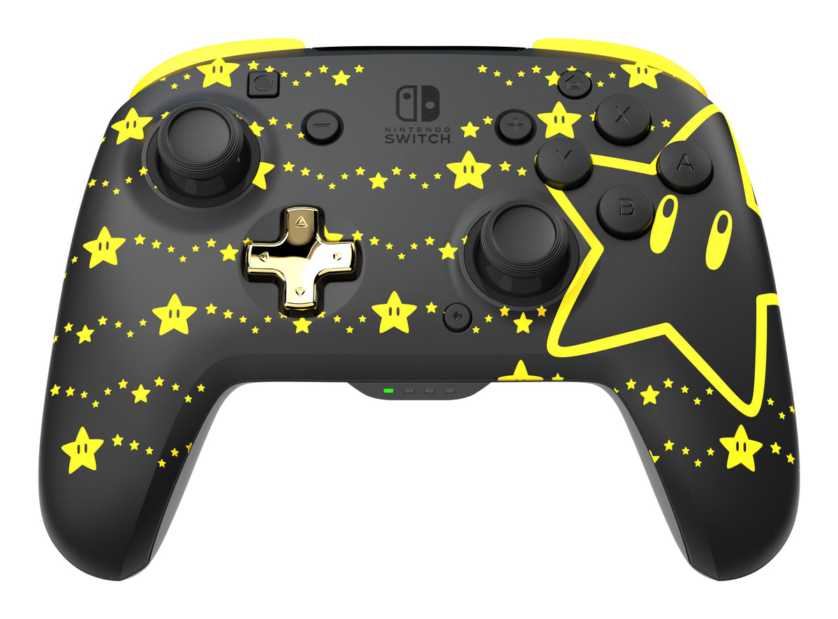 PDP REMATCH GLOW Schwarz, Gelb Gamepad Analog / Digital Nintendo Switch, Nintendo Switch OLED
