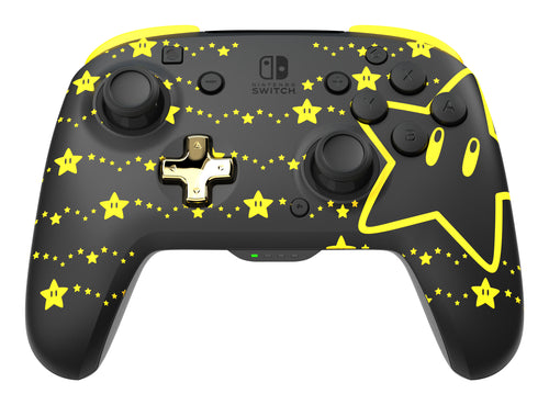 PDP REMATCH GLOW Schwarz, Gelb Gamepad Analog / Digital Nintendo Switch, Nintendo Switch OLED