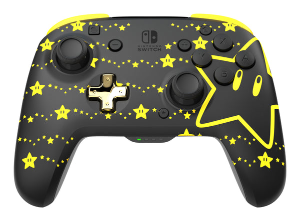 PDP REMATCH GLOW Nero, Giallo Gamepad Analogico / Digitale Nintendo Switch, Nintendo Switch OLED