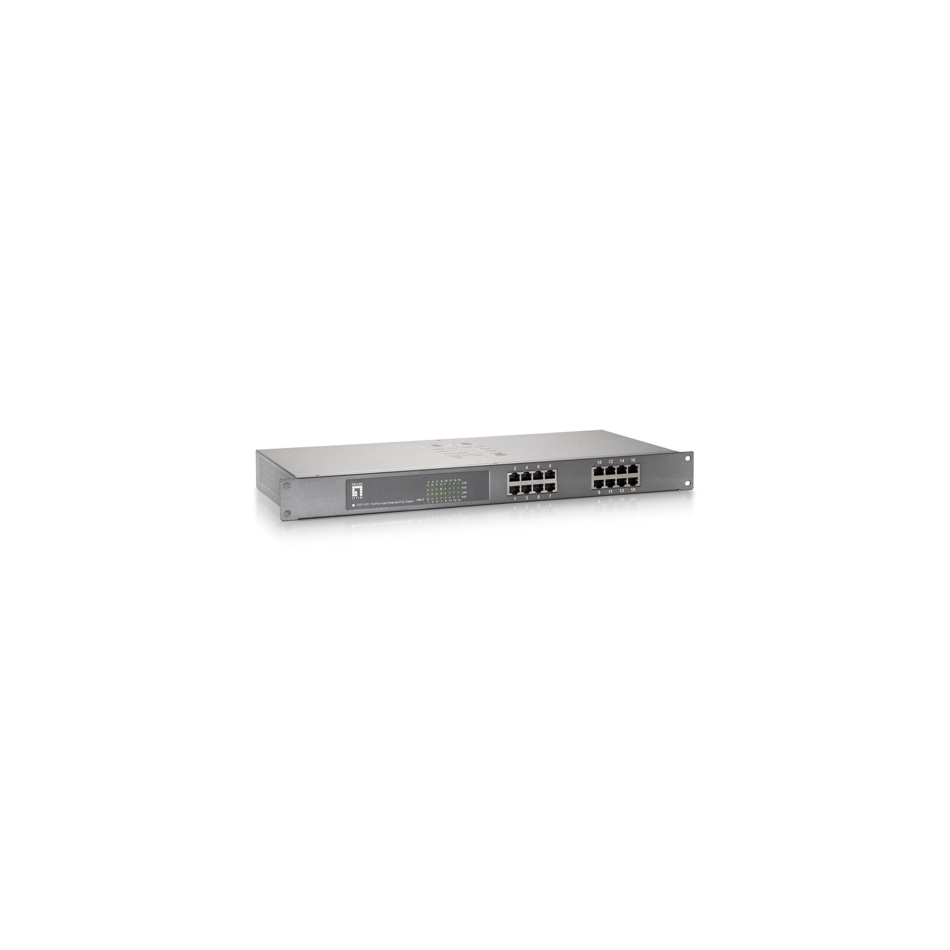 LevelOne FEP-1611: 16 Port Switch, PoE