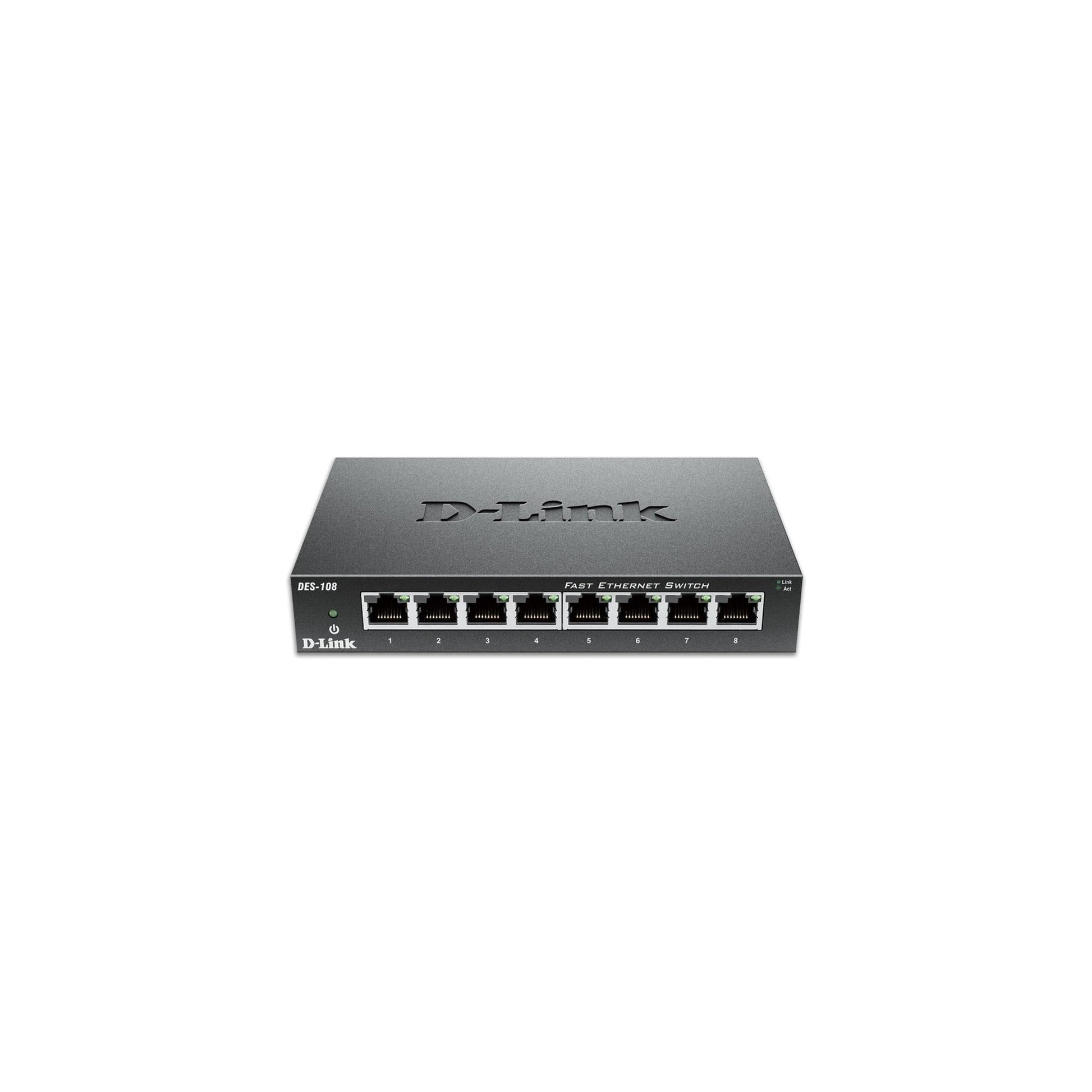 D-Link DES-108/E: 8Port Switch, 100Mbps