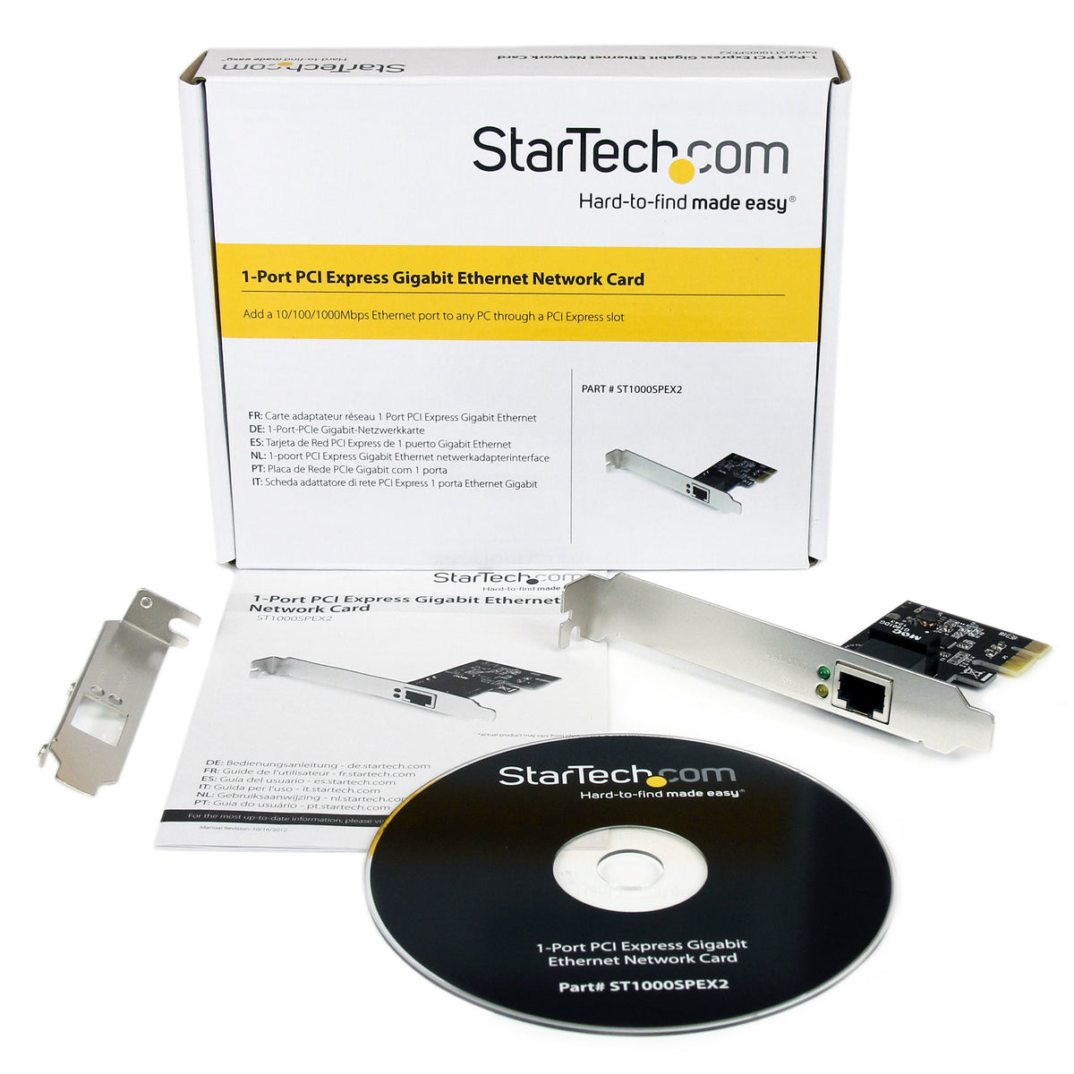 Carte réseau Gigabit Ethernet PCI Express StarTech.com - Adaptateur réseau NIC pour serveur PCIe