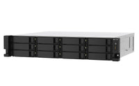 QNAP TS-1273AU-RP-8G NAS & Speicherserver Rack (2U) Ryzen Embedded V1500B 8 GB DDR4 0 TB QNAP QTS Aluminium, Schwarz