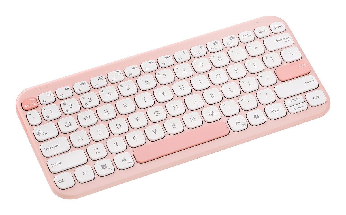 ASUS Marshmallow Keyboard KW100 Tastatur Haus Bluetooth QWERTZ Deutsch Pink
