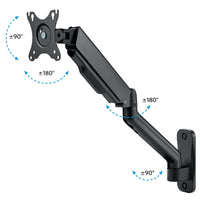 Techly ICA-LCD G112E Flachbildschirm-Tischhalterung 81,3 cm (32") Wand Schwarz