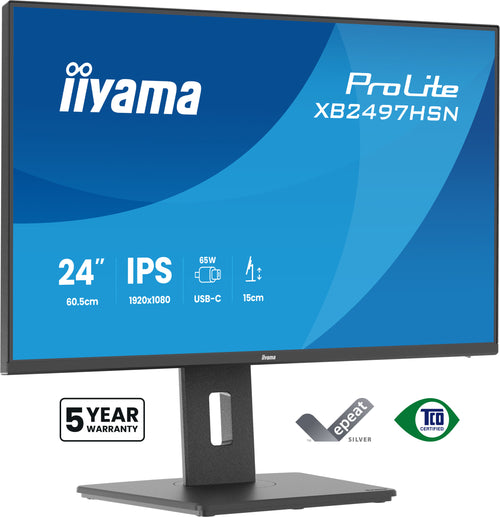 iiyama ProLite XB2497HSN-B1 Computerbildschirm 60,5 cm (23.8") 1920 x 1080 Pixel Full HD LED Schwarz