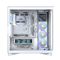 ASUS ROG CRONOX GR801 CURVE TG ARGB WHITE Midi Tower Weiß