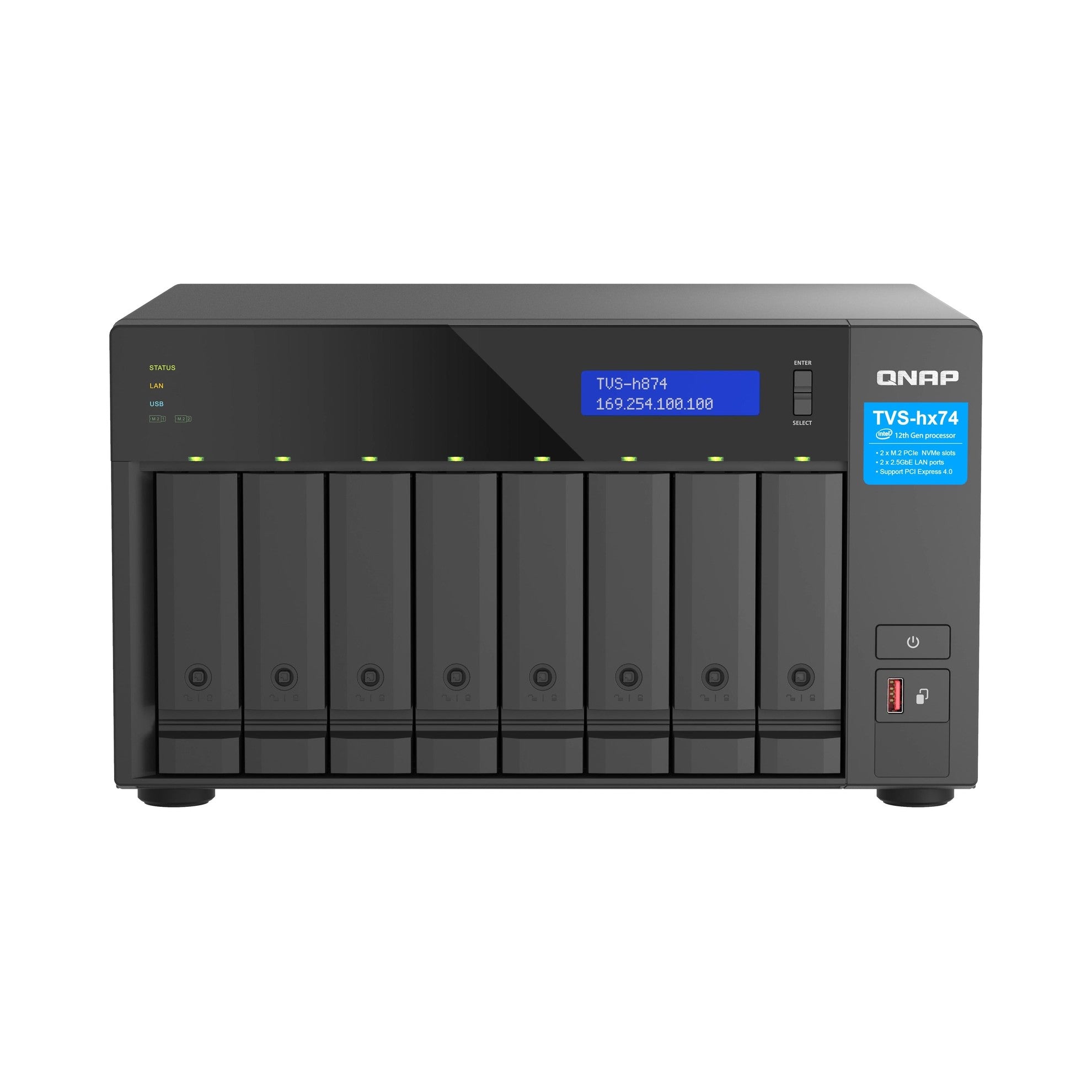 QNAP NAS TVS-h874-i5-32G, 8-bay