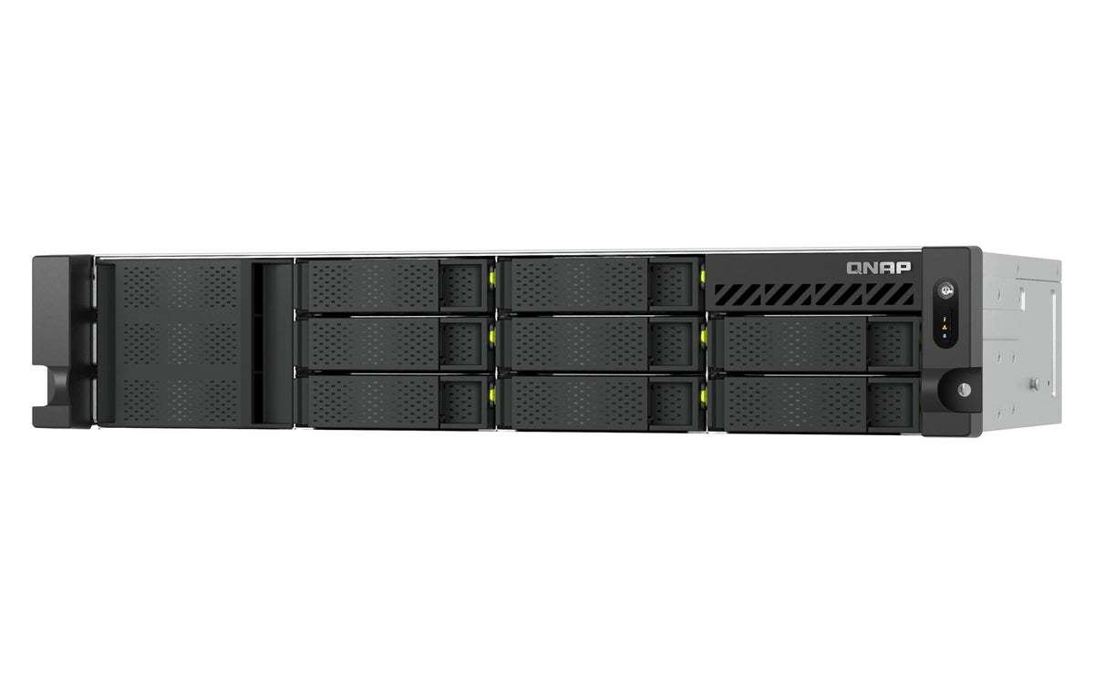 QNAP TS-H1073BXEU-RP NAS Rack (2U) Ryzen Embedded V1780B 8 GB DDR4 QNAP QTS Schwarz