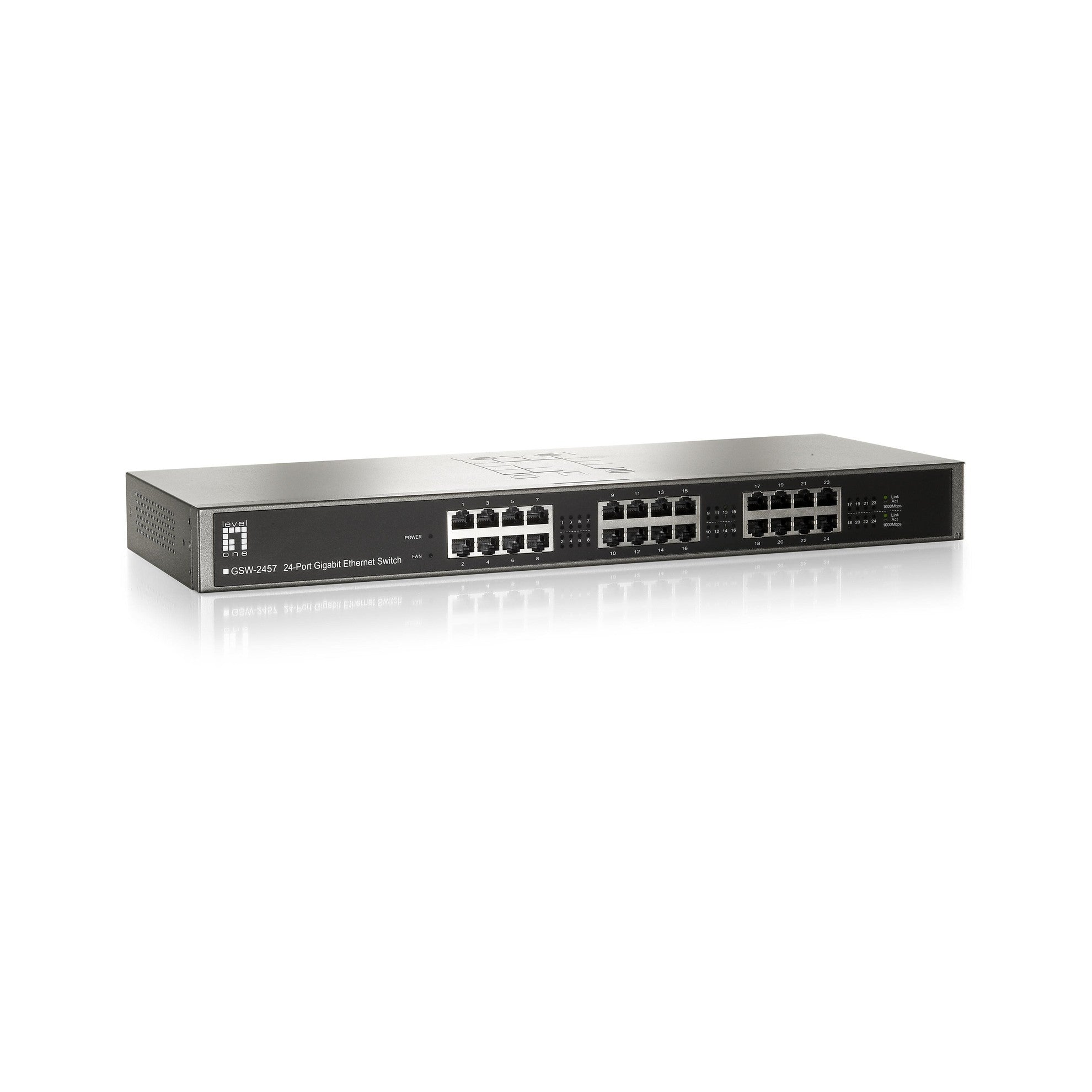 LevelOne GSW-2457: 24Port Switch, 1Gbps