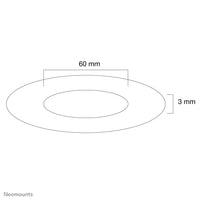 Neomounts FPMA-CRW6 Abdeckrosette - Durchm. 60 mm