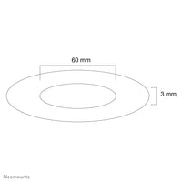 Neomounts FPMA-CRS6 Abdeckrosette - Durchm. 60 mm