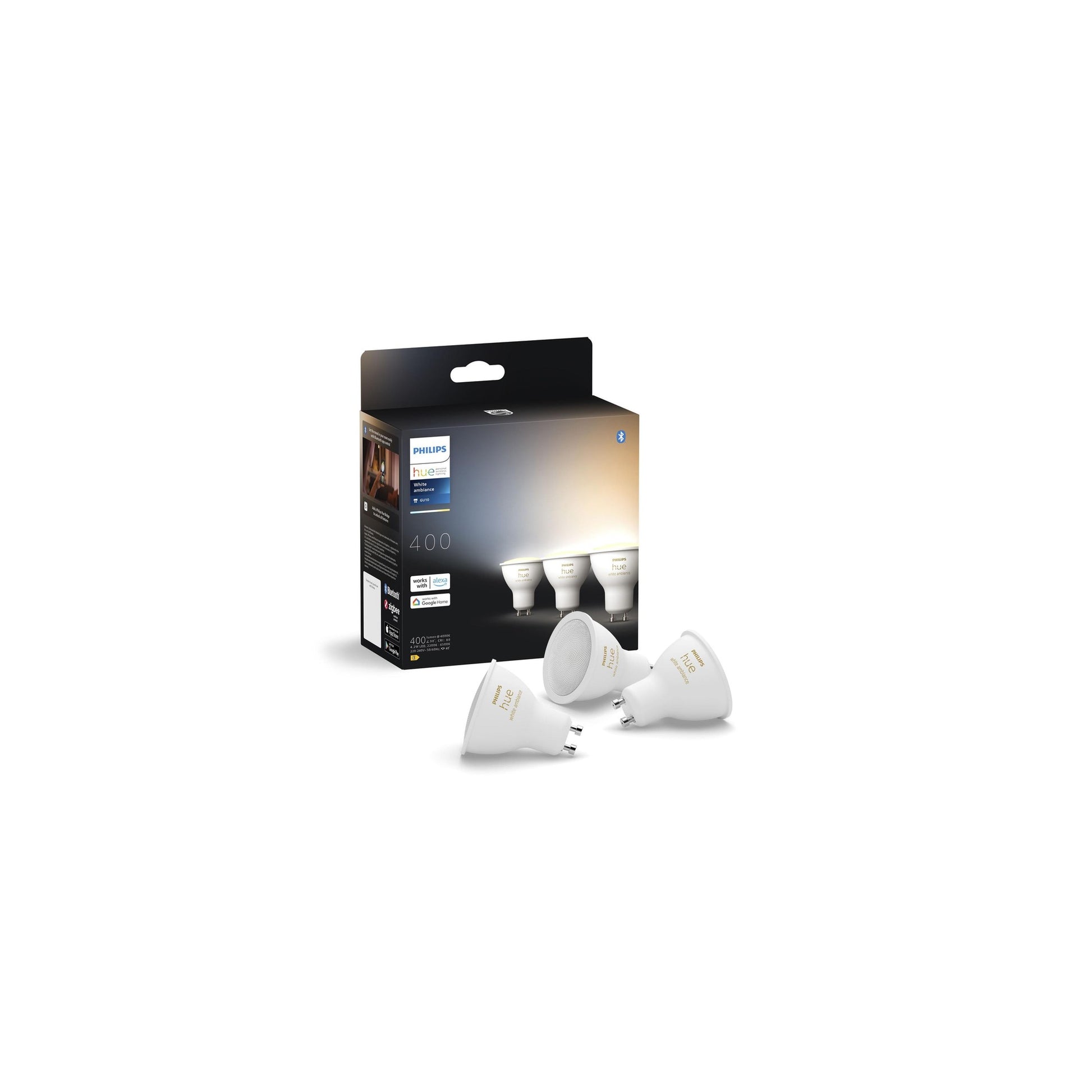 Philips Hue White Ambiance GU10 Dreierpack