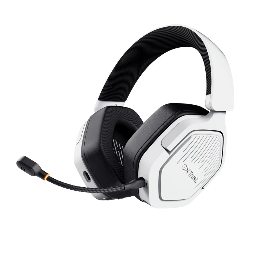 Trust GXT 493PS Carus Kopfhörer Verkabelt & Kabellos Kopfband Gaming Bluetooth Weiß
