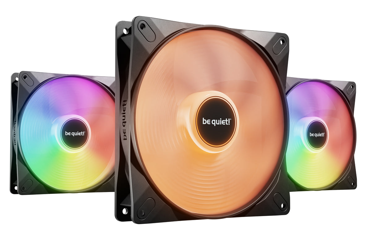be quiet! LIGHT WINGS LX 140mm PWM High Speed 3-Pack Black Computergehäuse Ventilator 14 cm Schwarz 3 Stück(e)