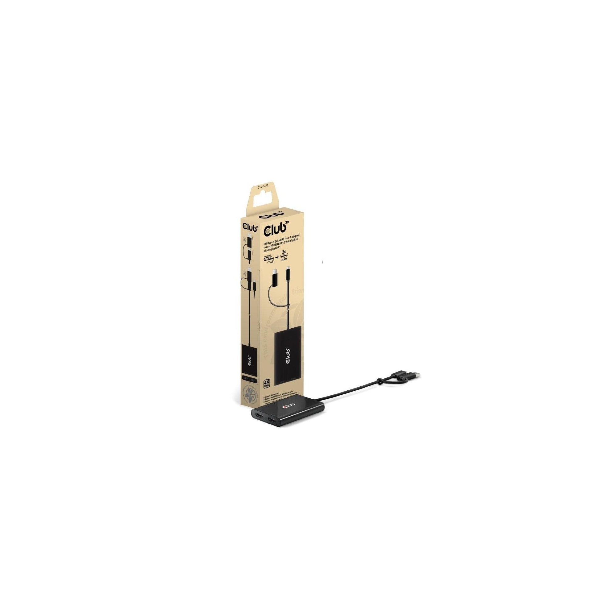Club 3D, USB Tpe-C auf dual HDMI