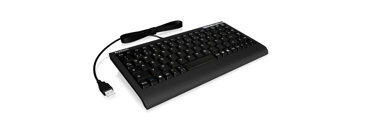 KeySonic ACK-595C+ (DE) Mini-Tastatur, SoftSkin, Combo, schwarz