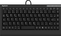KeySonic ACK-595C+ (US) Mini-Tastatur, SoftSkin, Combo, schwarz