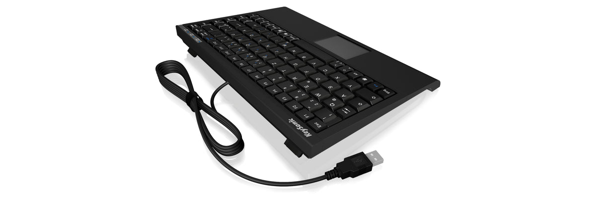 KeySonic ACK-595C+ (DE) Mini-Tastatur, SoftSkin, Combo, schwarz