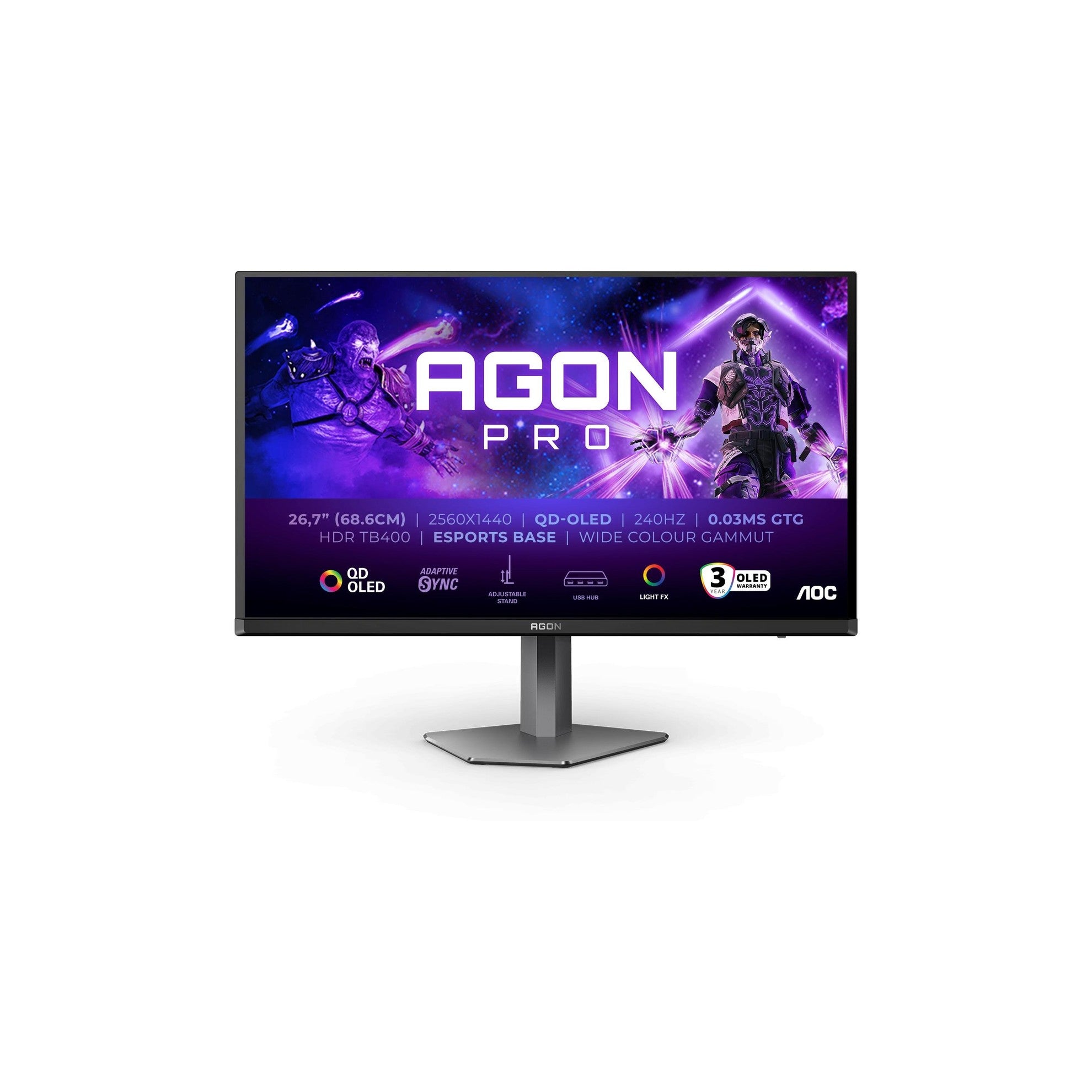 AOC 27 AG276QZD2 2560x1440, 240Hz