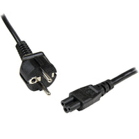 StarTech.com 2 m Laptop Ladekabel, EU Schuko auf C5, 2,5A 250V, 18AWG, Notebook / Laptop Ersatzstromkabel, Laptop Netzteil Stromkabel, Kleeblatt/Mickey Mouse Netzkabel