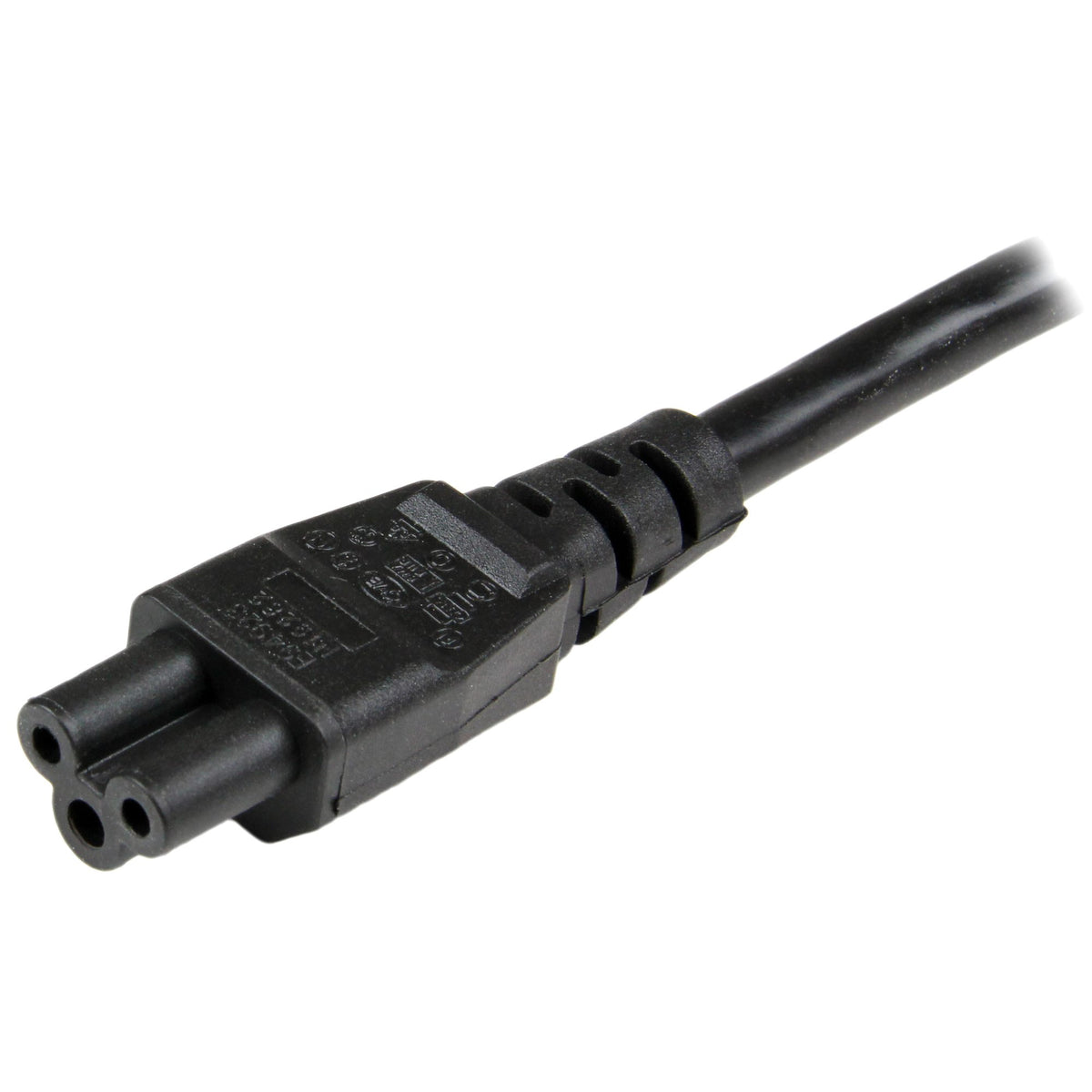 StarTech.com 2 m Laptop Ladekabel, EU Schuko auf C5, 2,5A 250V, 18AWG, Notebook / Laptop Ersatzstromkabel, Laptop Netzteil Stromkabel, Kleeblatt/Mickey Mouse Netzkabel