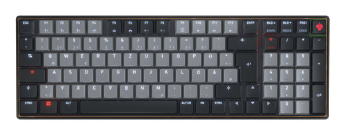 CHERRY KW 550 MX LP Tastatur Heimbüro USB + Bluetooth QWERTZ Deutsch Schwarz
