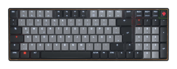 CHERRY KW 550 MX LP Tastatur Heimbüro USB + Bluetooth QWERTZ Deutsch Schwarz