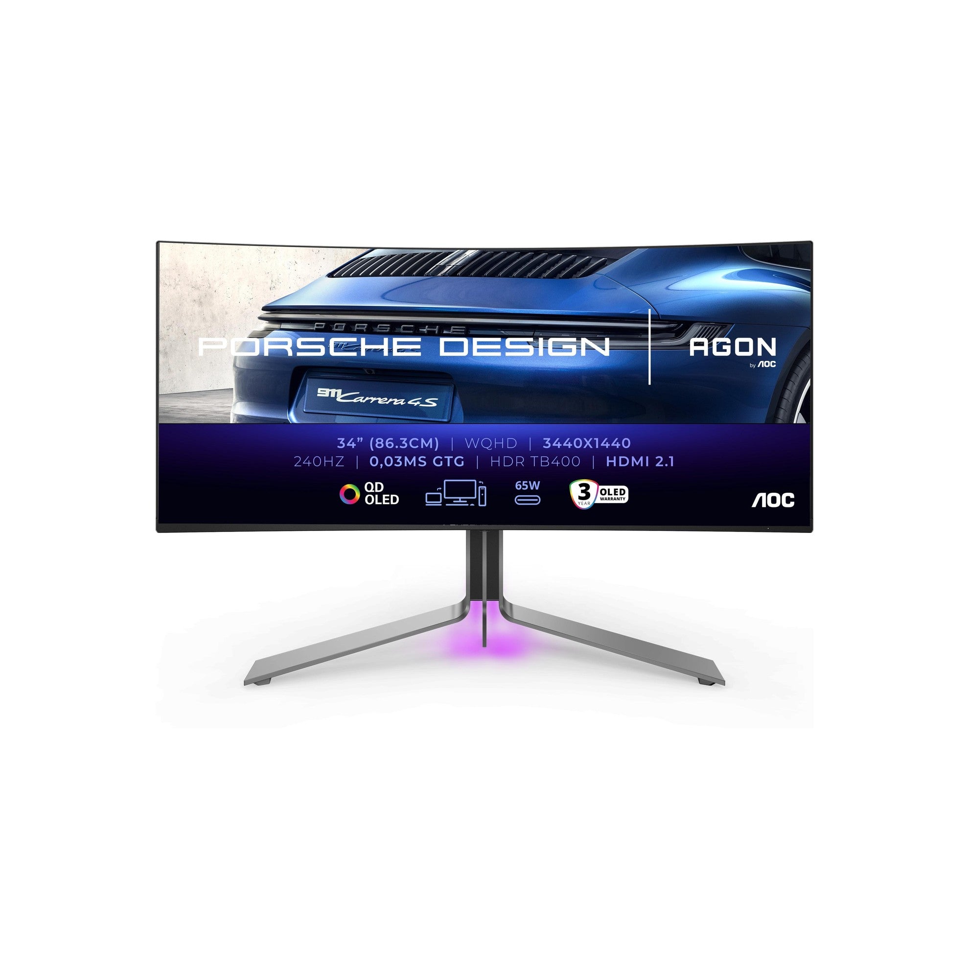 AOC Monitor PD34 QD-OLED Gaming