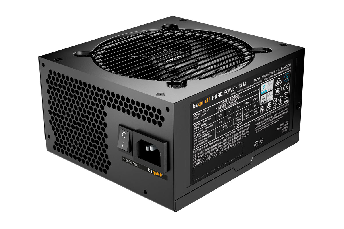be quiet! Pure Power 13 M | 1000W Netzteil 20+4 pin ATX ATX Schwarz