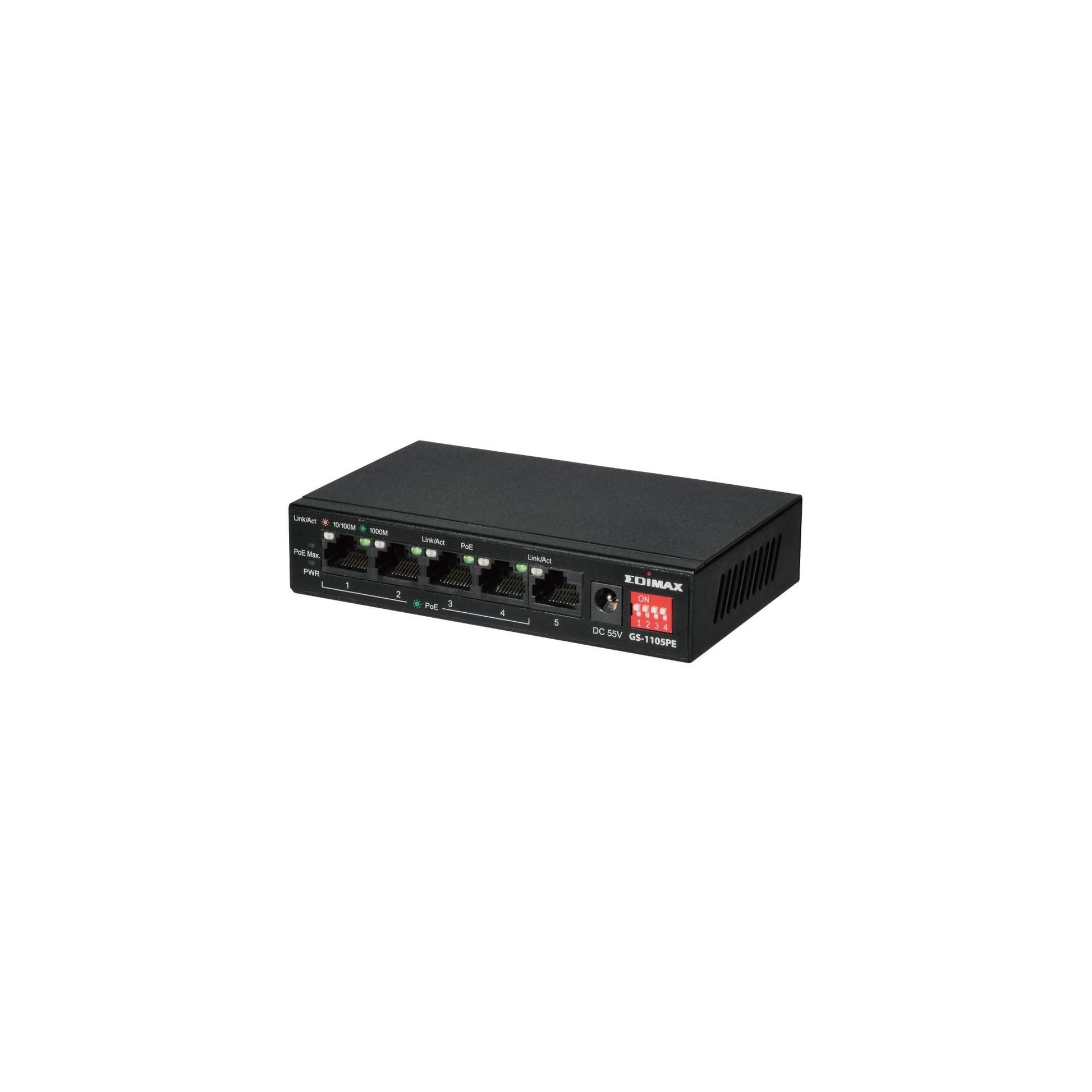 Edimax GS-1105PE: 5 Port GE PoE+ Switch