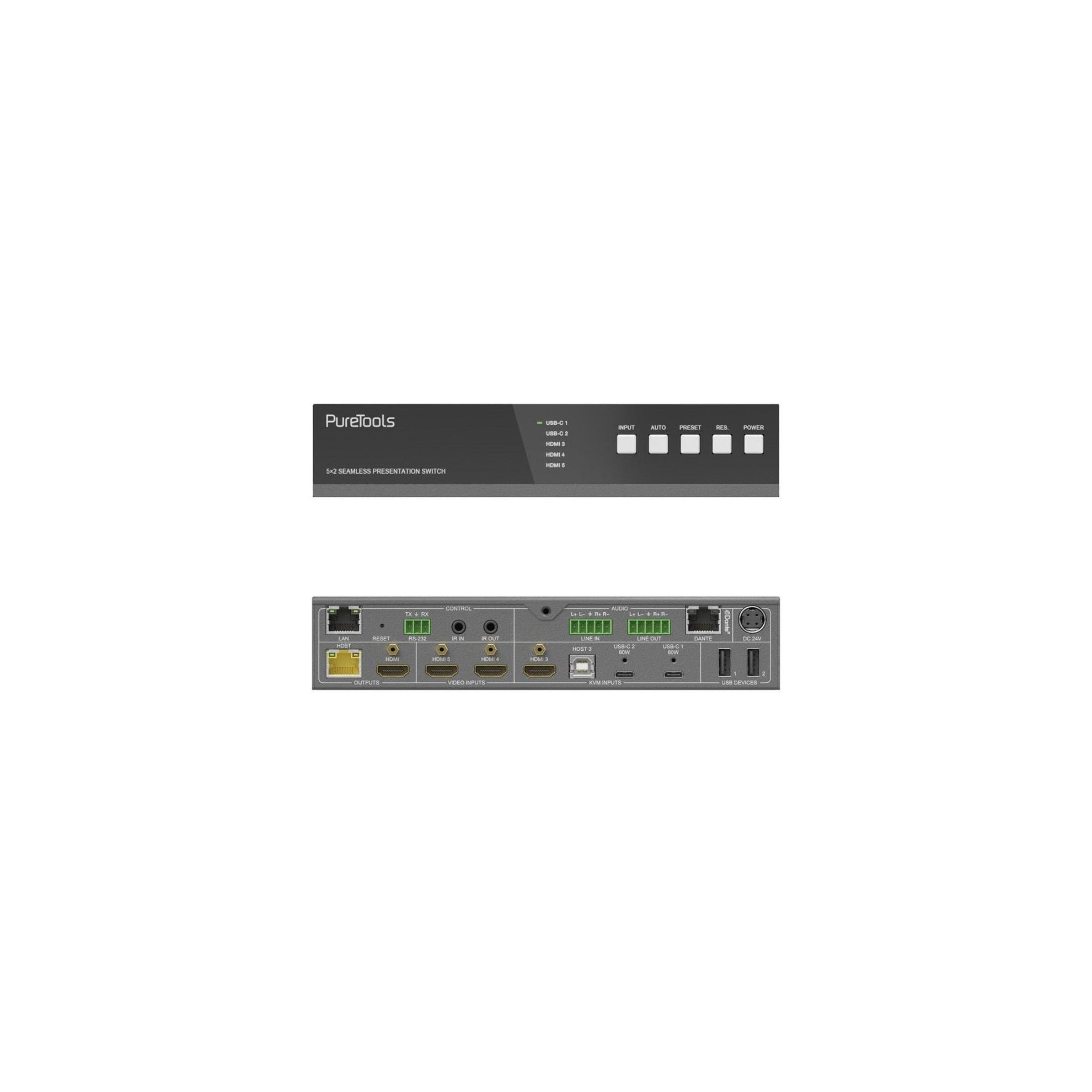 PureTools PT-PSW-52KVM-TX