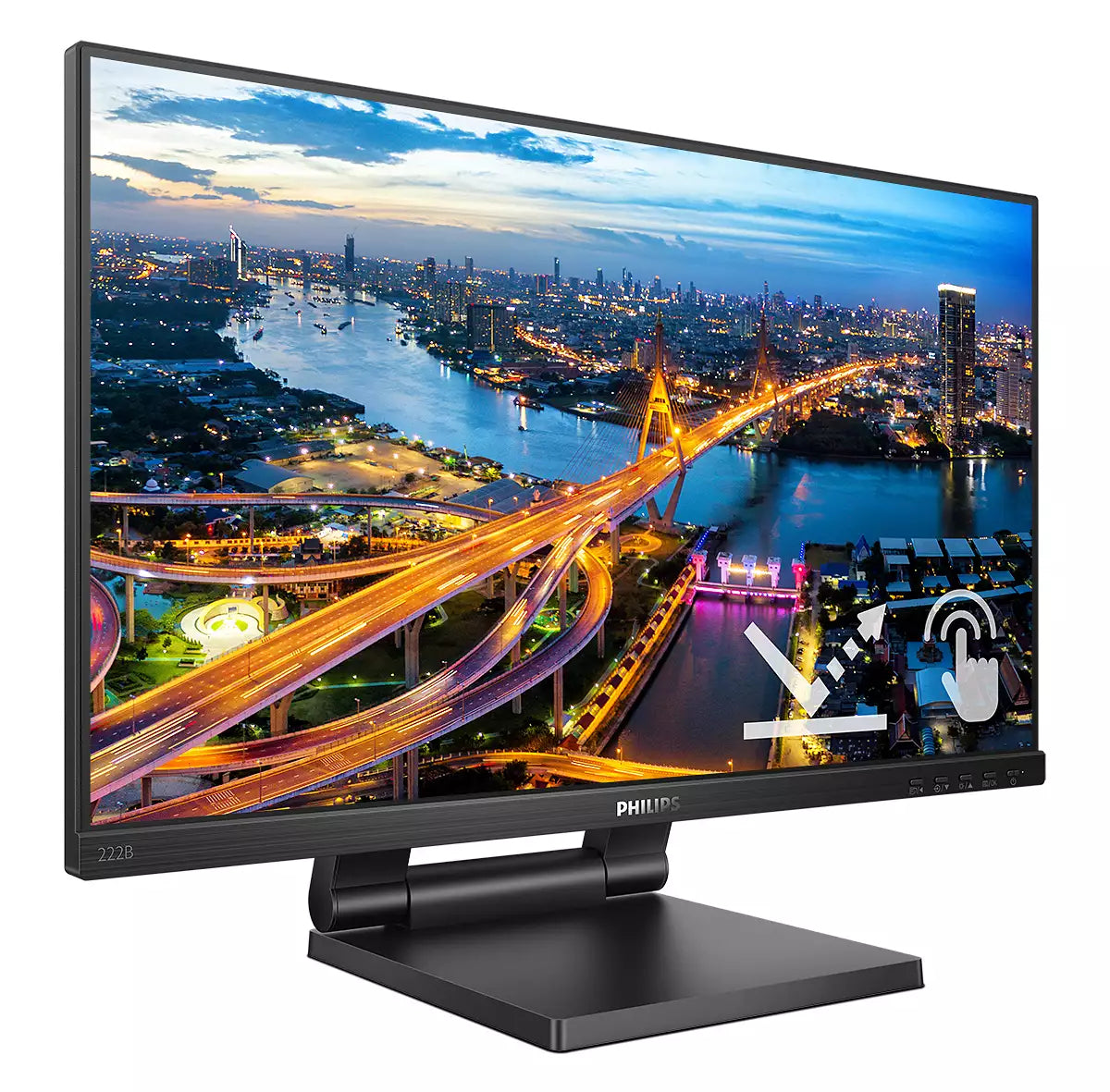 Philips B Line 222B1TC/00 Computerbildschirm 54,6 cm (21.5") 1920 x 1080 Pixel Full HD LED Touchscreen Schwarz
