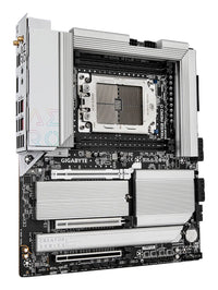 GIGABYTE TRX50 AERO D Mainboard - Unterstützt AMD Ryzen Threadripper 9000 Series CPUs, 16+8+4 Phases Digital VRM, up to 7800MHz DDR5 (OC), 3xPCIe 5.0 + 1xPCIe 4.0 M.2, Wi-Fi 7, 10GbE LAN, USB4