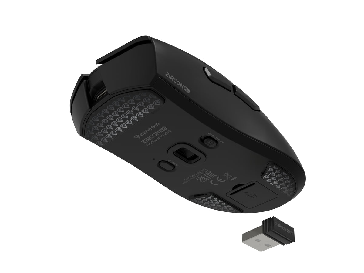 GENESIS Zircon 880 Maus Gaming Rechts RF Wireless + Bluetooth + USB Type-C Optisch 12000 DPI