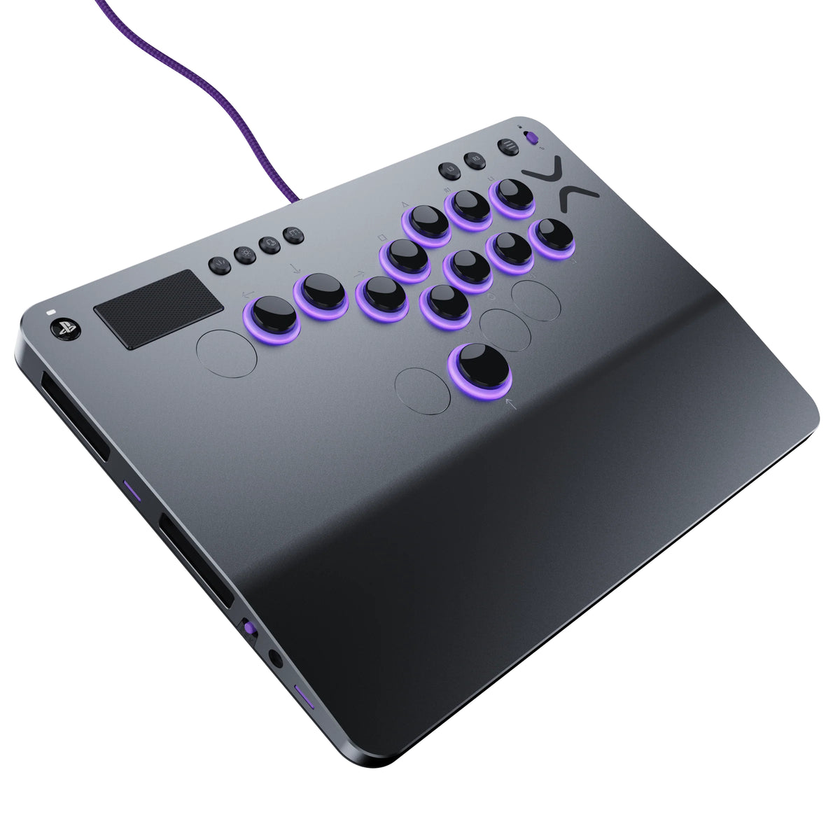 Turtle Beach Victrix Pro KO Leverless Fight Stick Grau USB Kampfstab Digital PC, PlayStation 4, PlayStation 5
