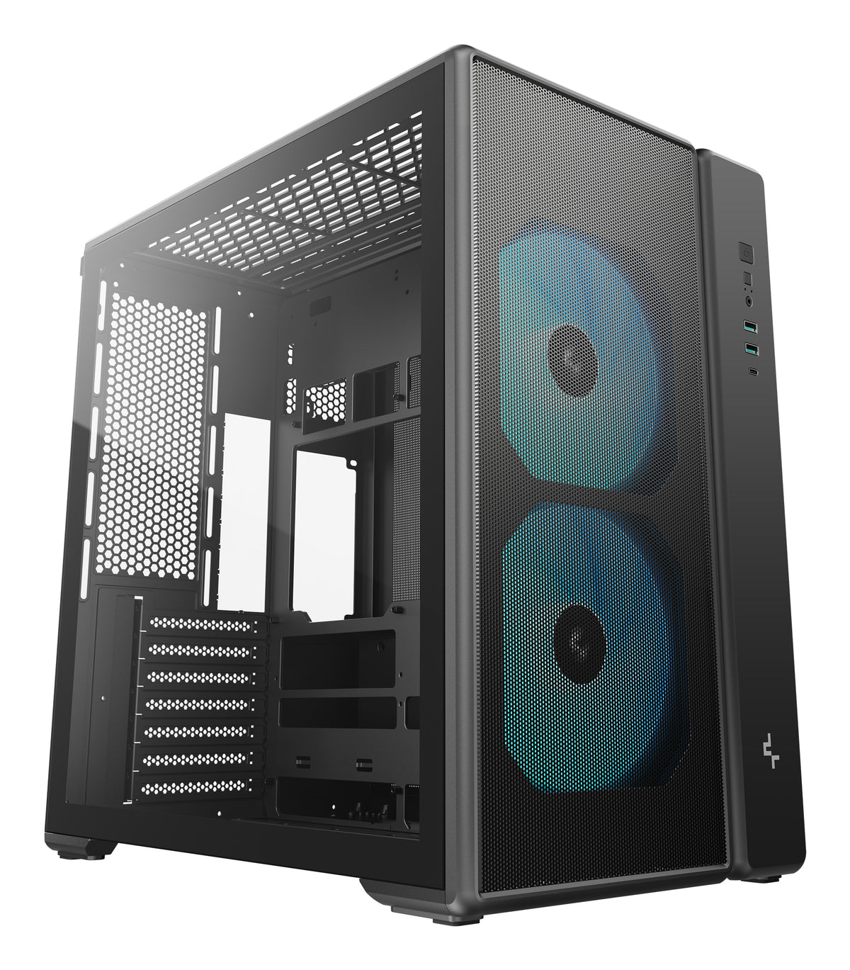 DeepCool CG590 MESH 2F Midi Tower Schwarz