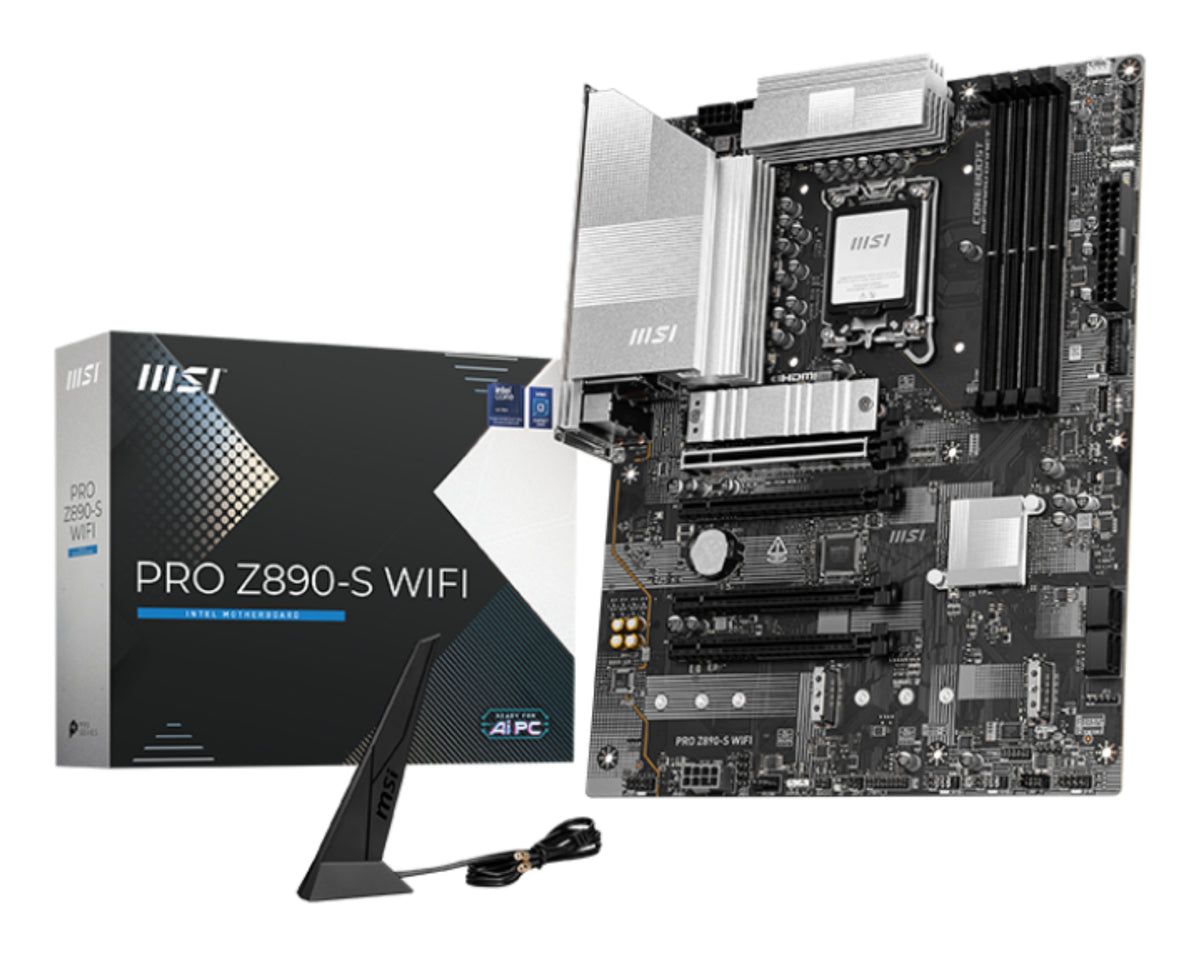 MSI PRO Z890-S WIFI Motherboard Intel Z890 LGA 1851 (Socket V1) ATX