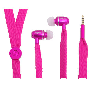 LogiLink HS0026 Kopfhörer & Headset Kabelgebunden im Ohr Anrufe/Musik Pink