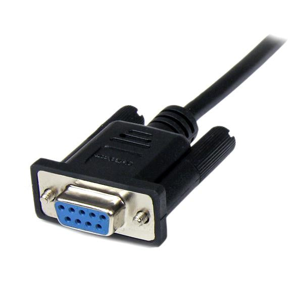 StarTech.com 2m Seriell DB9 RS-232 Nullmodemkabel - Schwarz - St/Bu