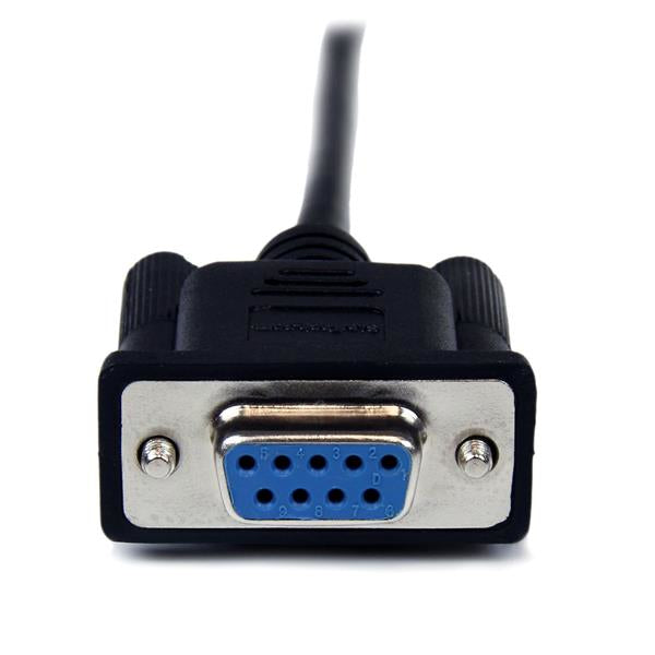 StarTech.com 2m Seriell DB9 RS-232 Nullmodemkabel - Schwarz - St/Bu