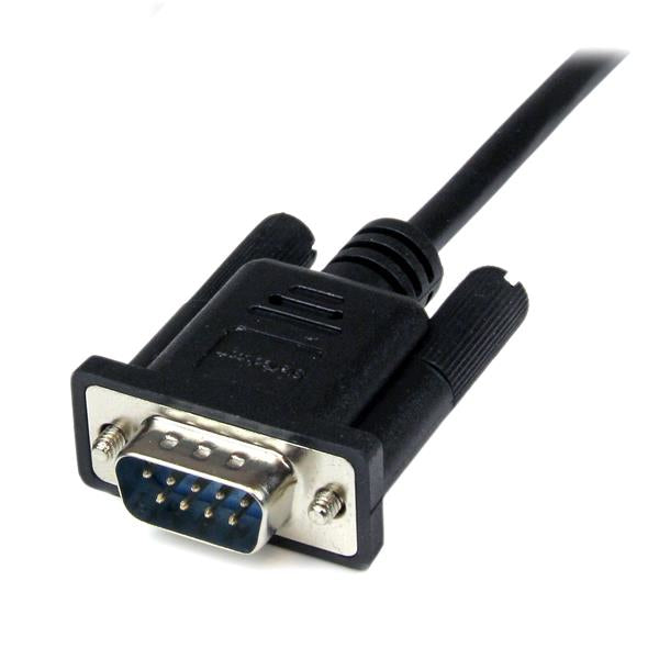 StarTech.com 2m Seriell DB9 RS-232 Nullmodemkabel - Schwarz - St/Bu