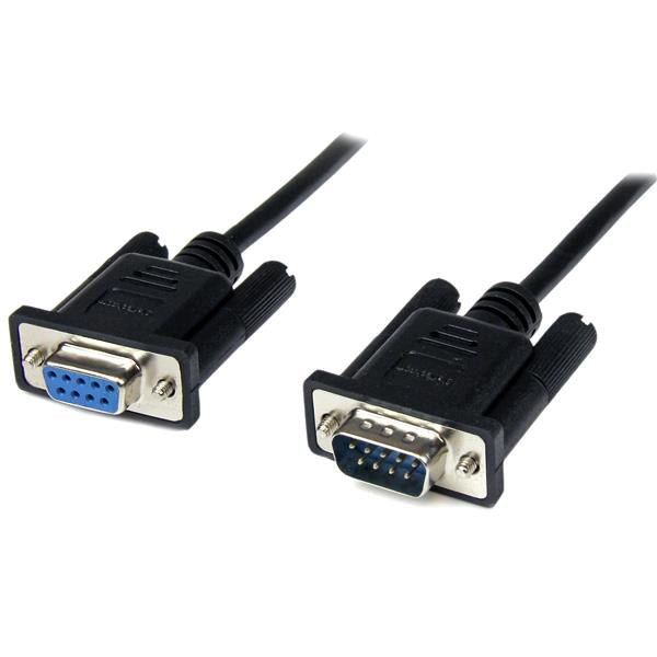 StarTech.com 2m Serial DB9 RS232 Null Modem Cable - Black - M/F
