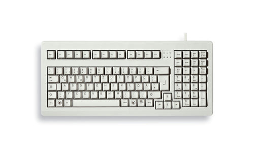 CHERRY G80-1800 COMPACT KEYBOARD, Kabelgebunden, Hell Grau. PS2/USB (QWERTZ - DE)