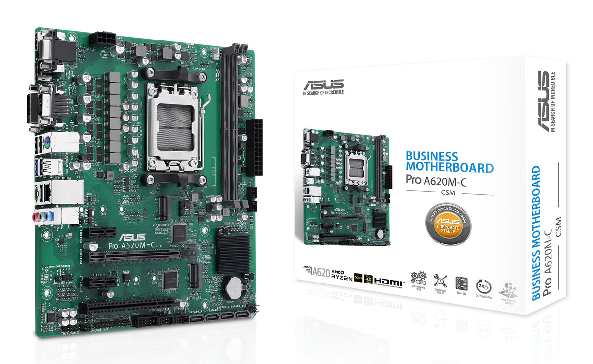 ASUS PRO A620M-C-CSM AMD A620 Sockel AM5 micro ATX