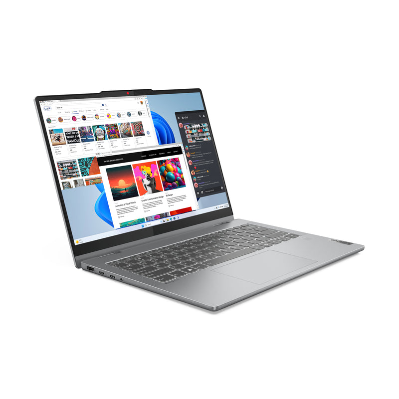 Lenovo IdeaPad 5 2-in-1 14IRH9 Intel® Core™ i7 i7-13620H Hybrid (2-in-1) 35,6 cm (14") Touchscreen WUXGA 16 GB LPDDR5x-SDRAM 1 TB SSD Wi-Fi 6 (802.11ax) Windows 11 Home Deutsch Grau